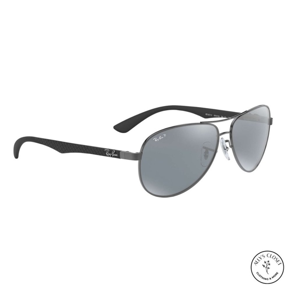 Ray-Ban Silver Mirror Polarized Sunglasses - Picture 3 of 6